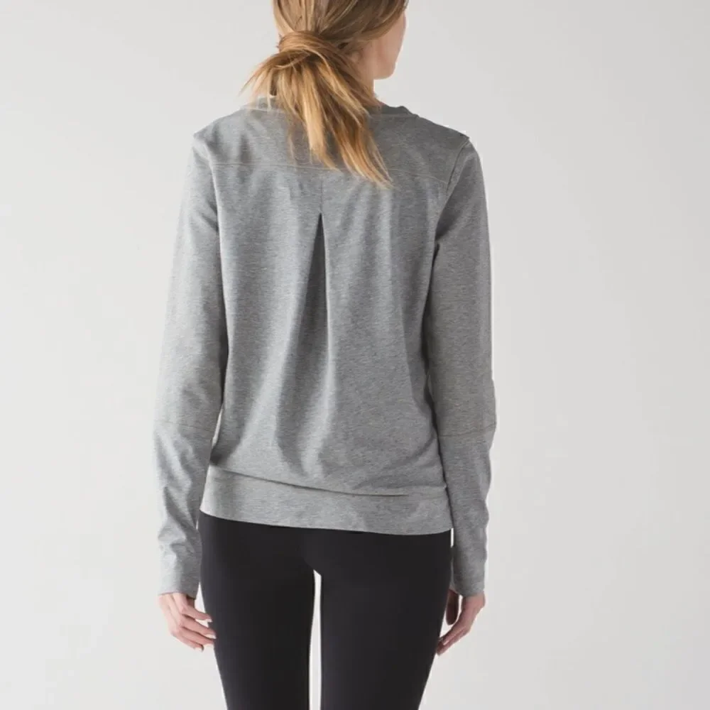 Lululemon Belle Long Sleeve Heathered Medium Grey Size 8